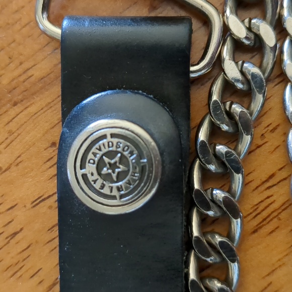 Harley-Davidson Black Leather Chain Wallet - Picture 2 of 8